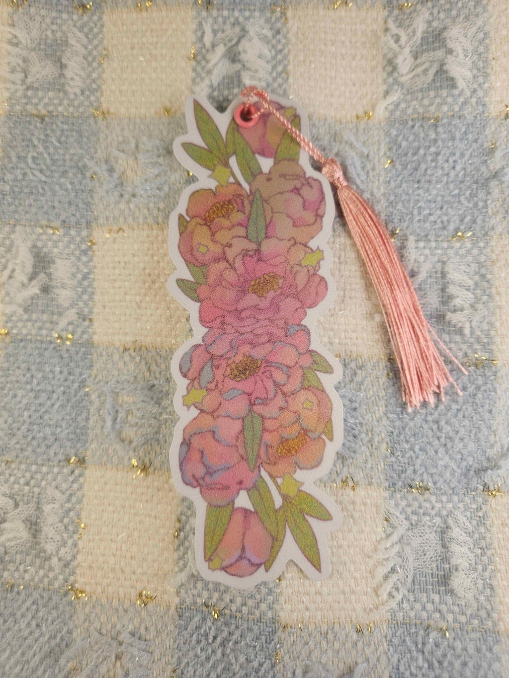 Peony Bookmark
