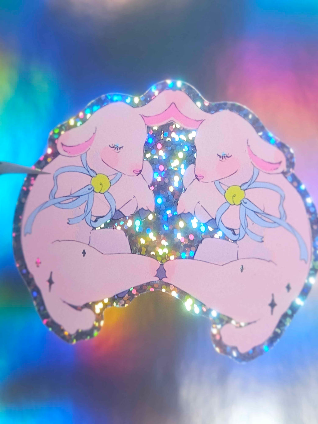 Sleeping Lamb Die-Cut Sticker