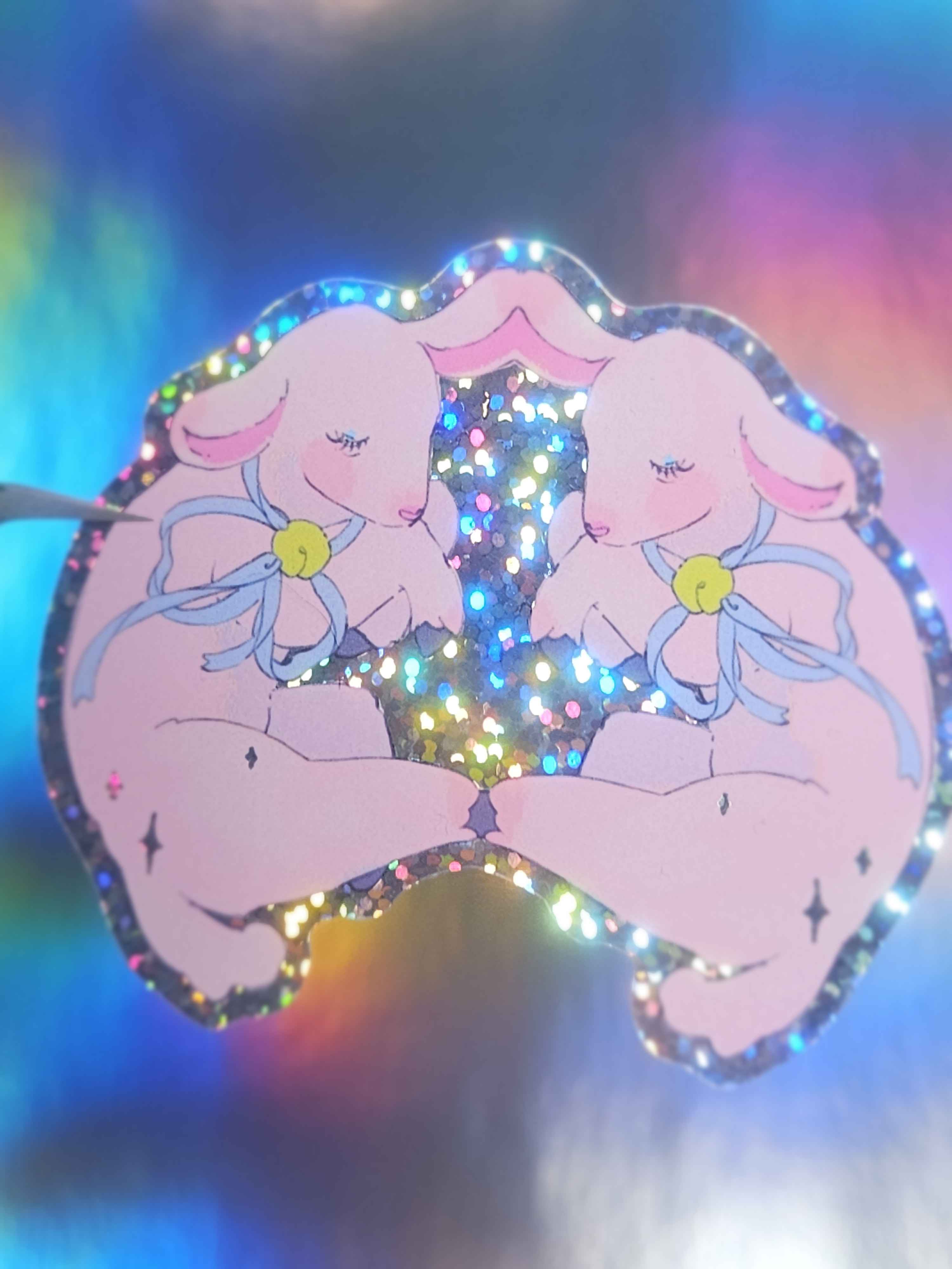 Sleeping Lamb Die-Cut Sticker