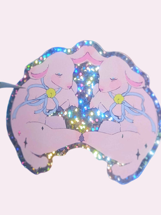 Sleeping Lamb Die-Cut Sticker