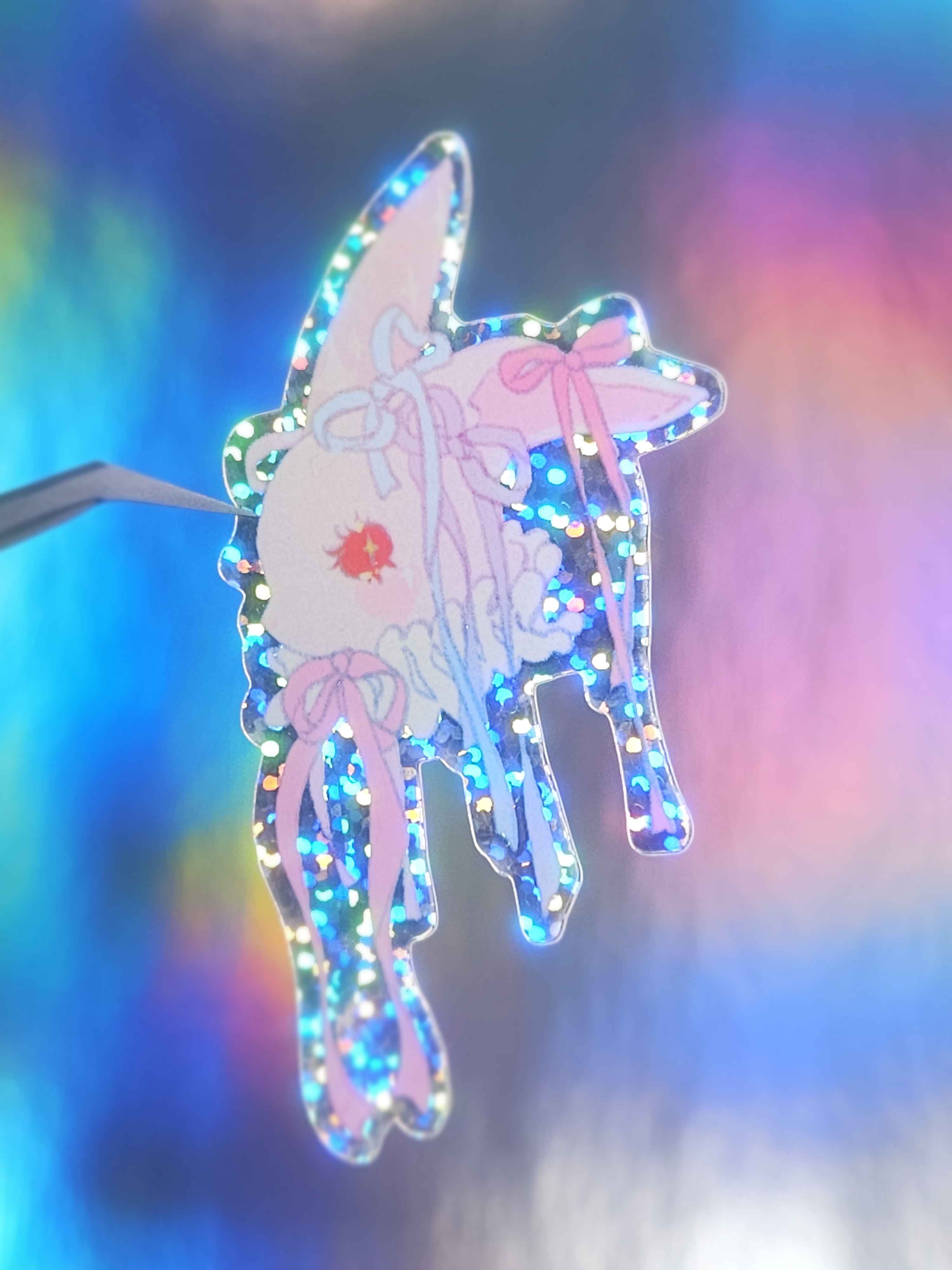 Coquette Bunny Die-Cut Sticker