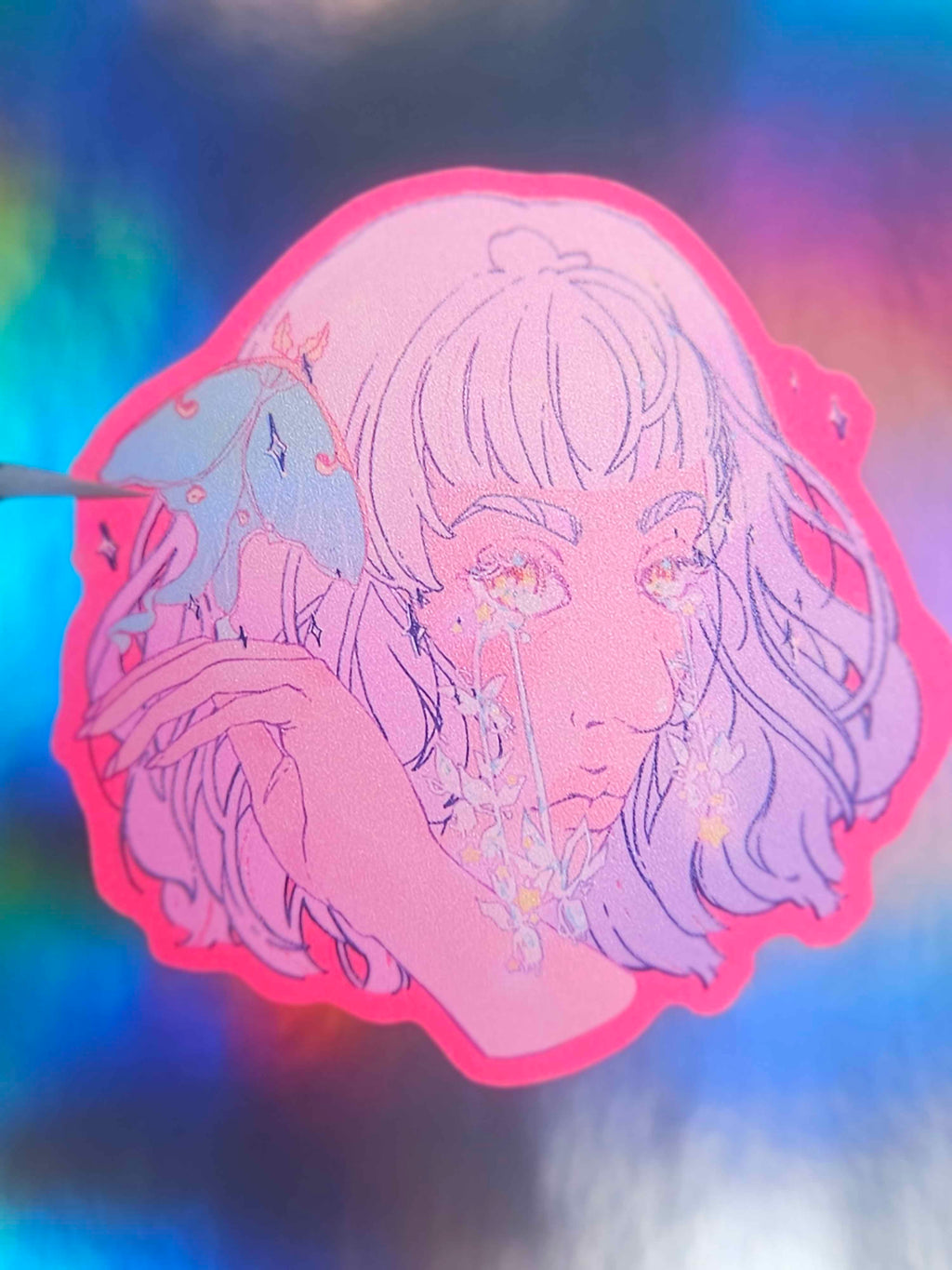 Lunar Tears Die-Cut Sticker