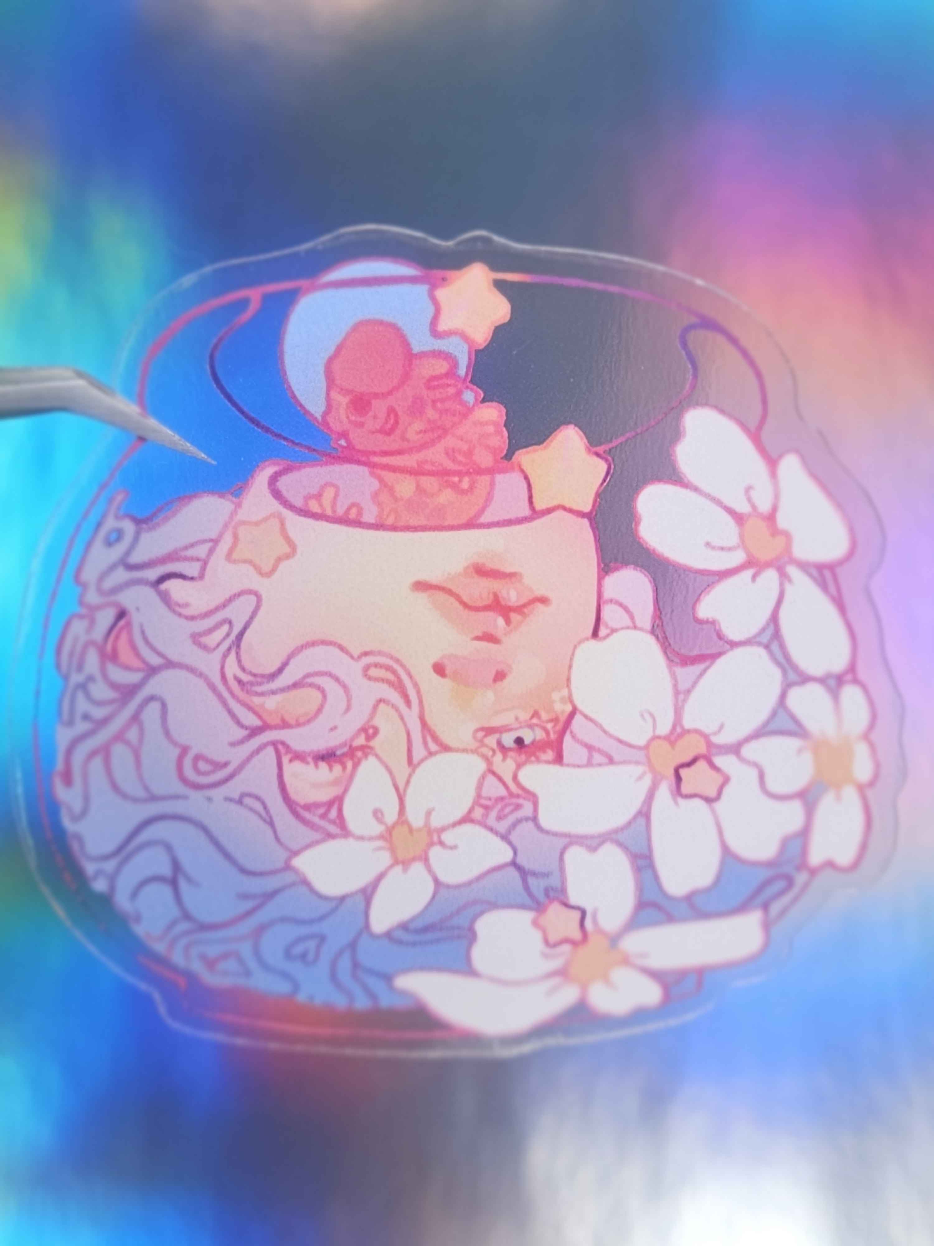 Triple Fish Bowls Die-Cut Sticker