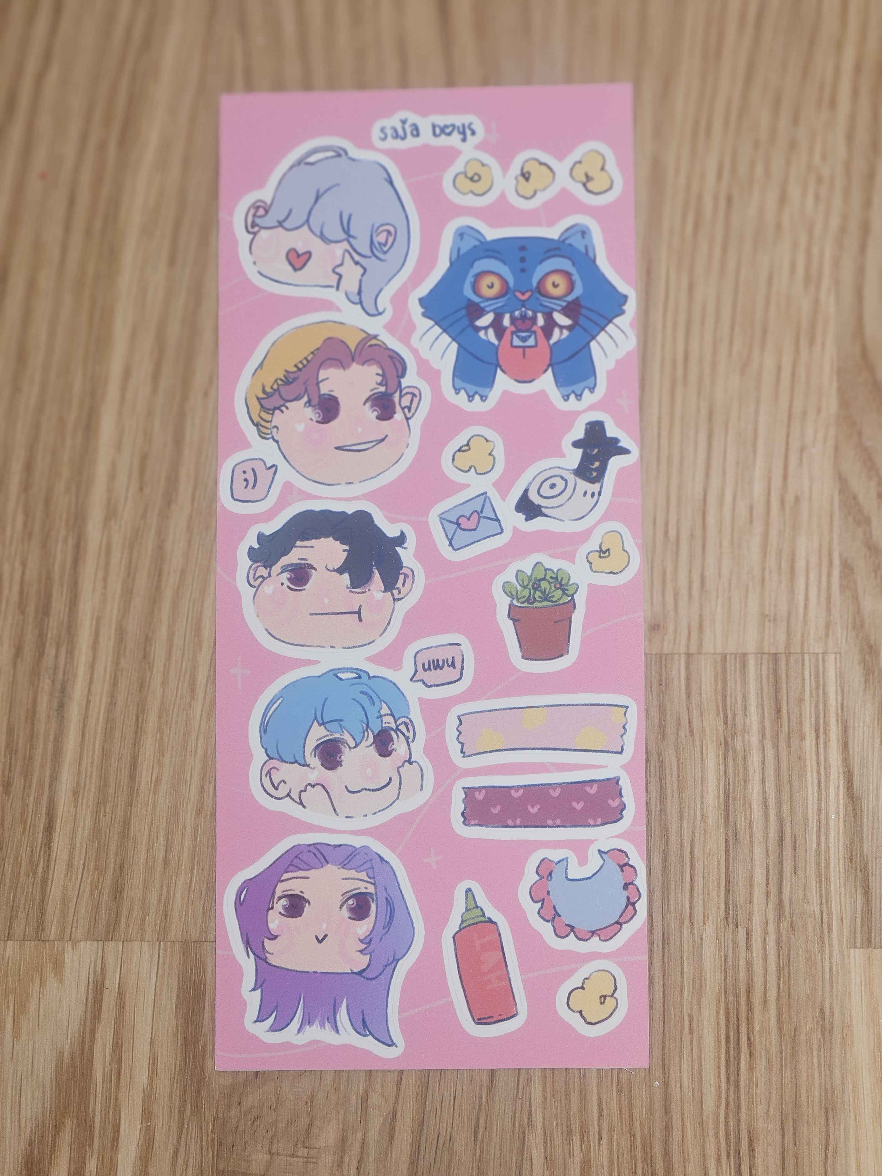 Saja Boys Sticker Sheet