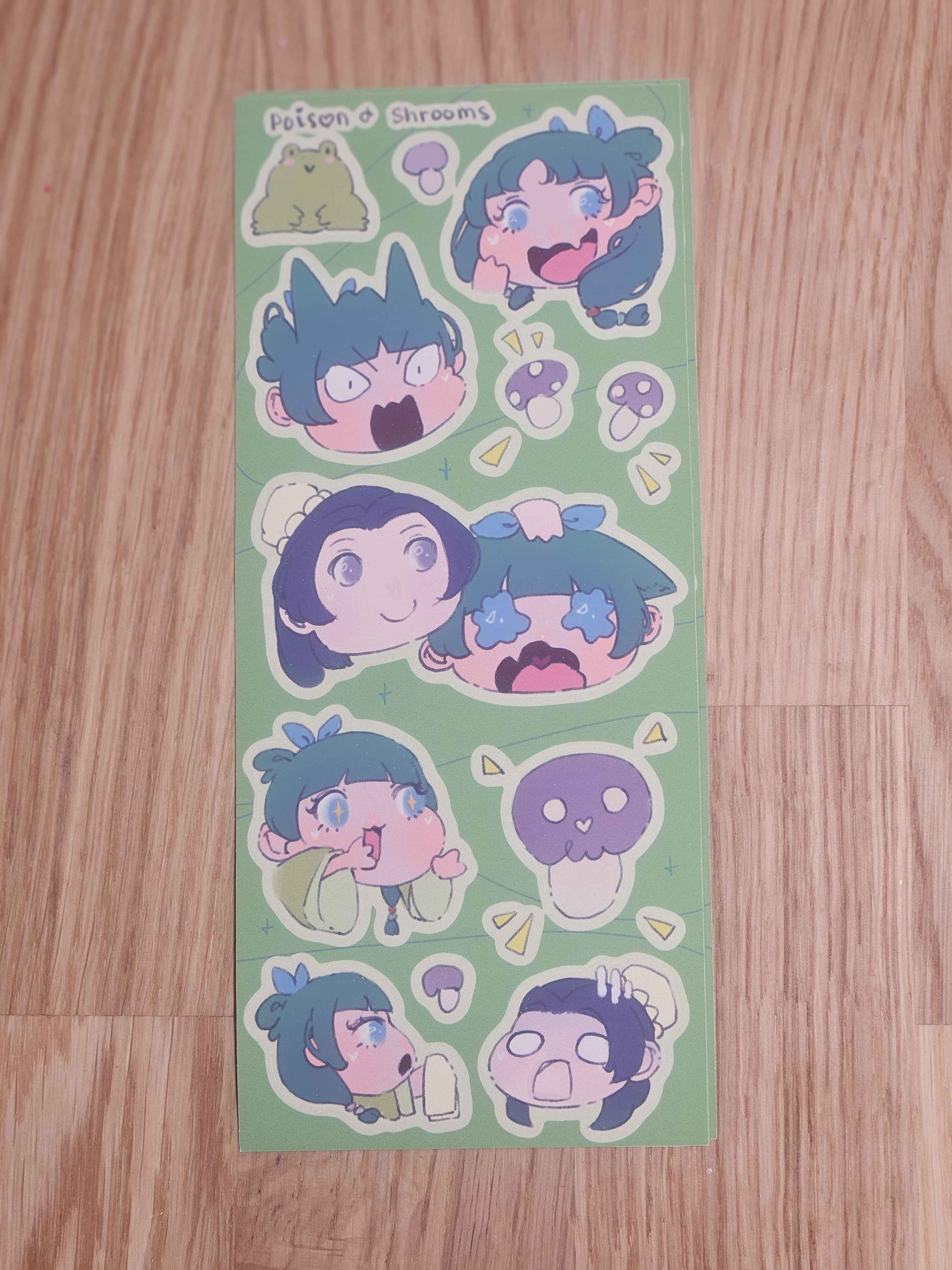 Poison & Shrooms Sticker Sheet
