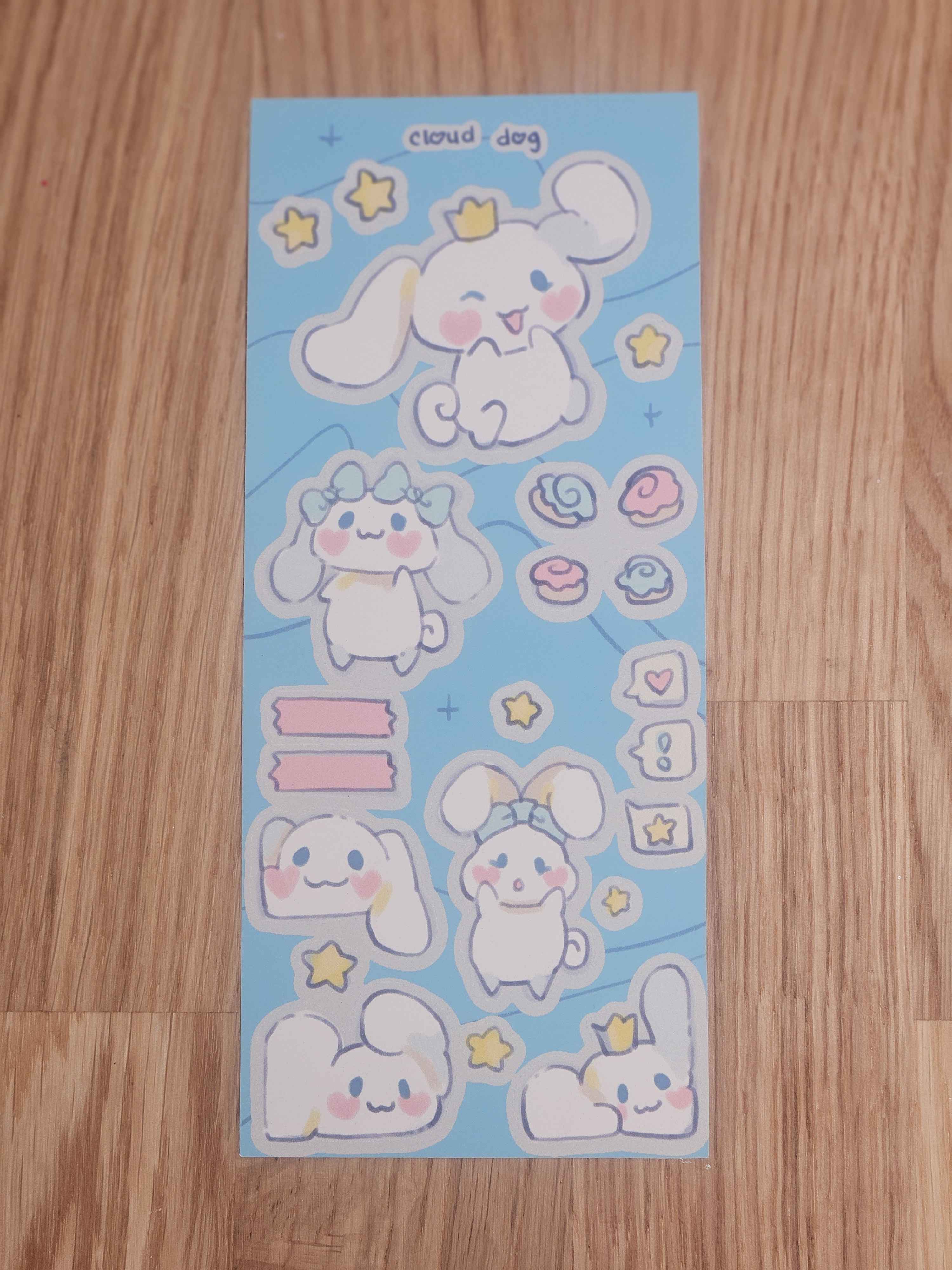 Cloud Dog Sticker Sheet