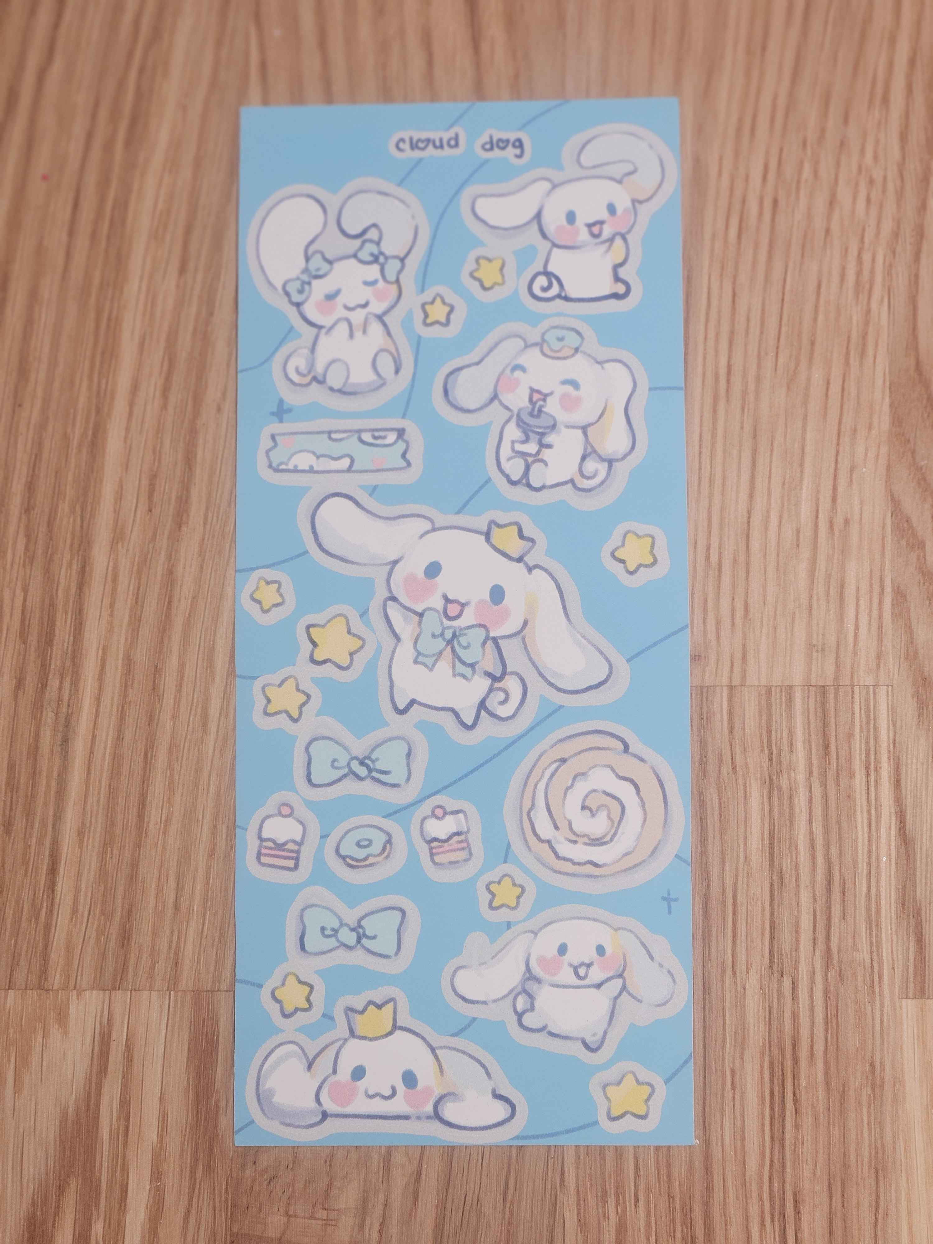 Cloud Dog Sticker Sheet