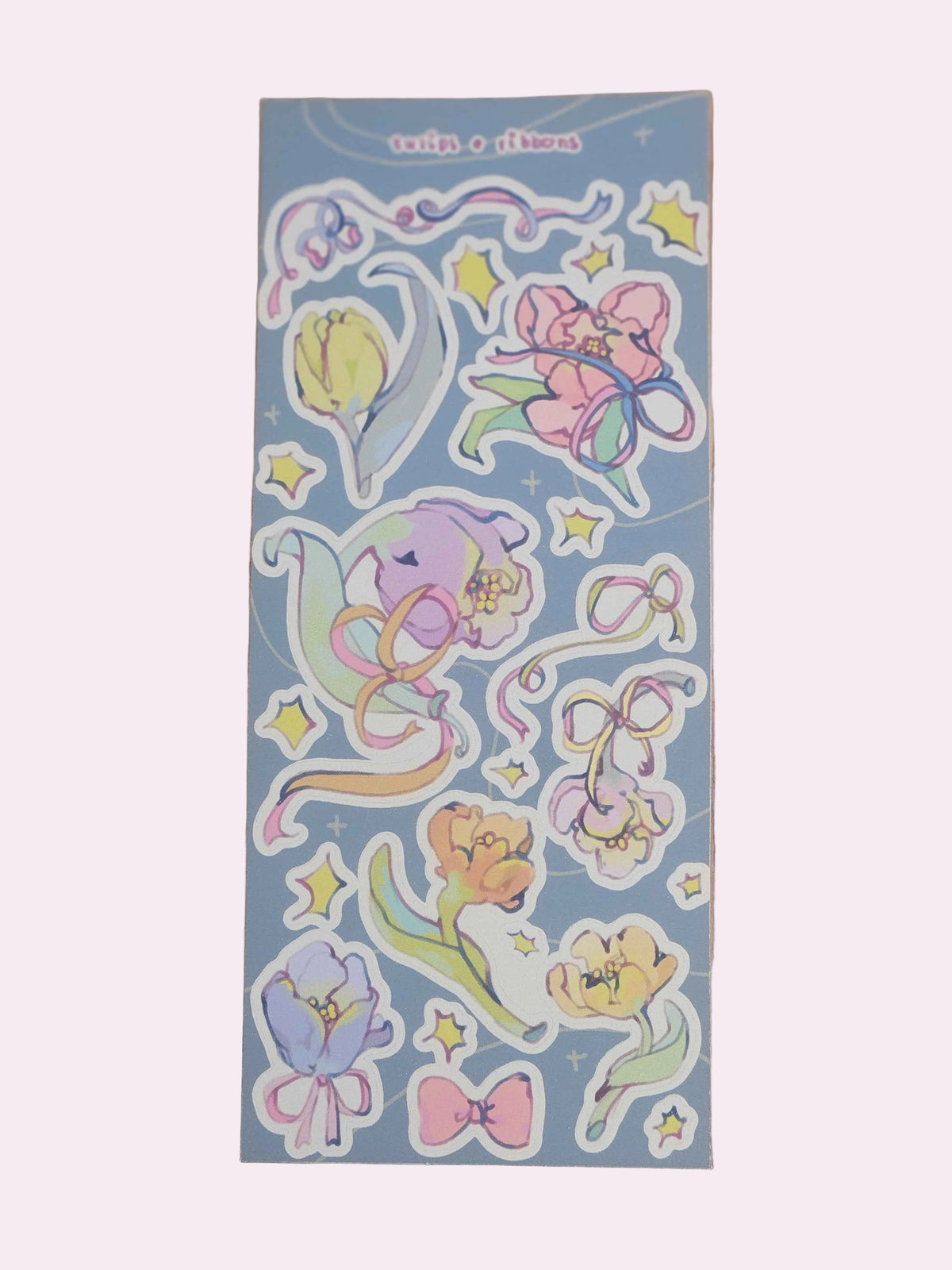Tulips & Ribbons Sticker Sheet