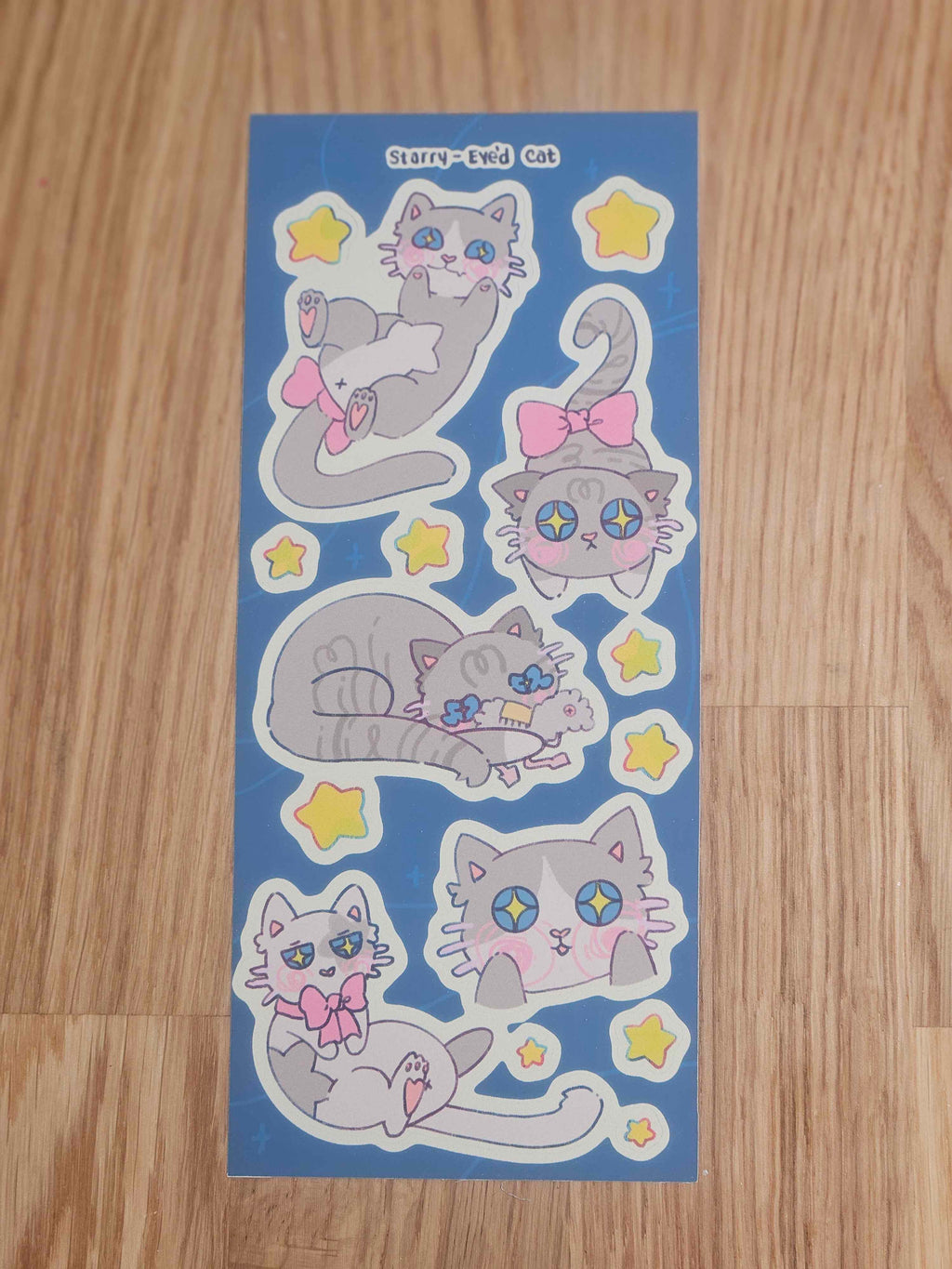 Starry-Eye'd Cat Sticker Sheet