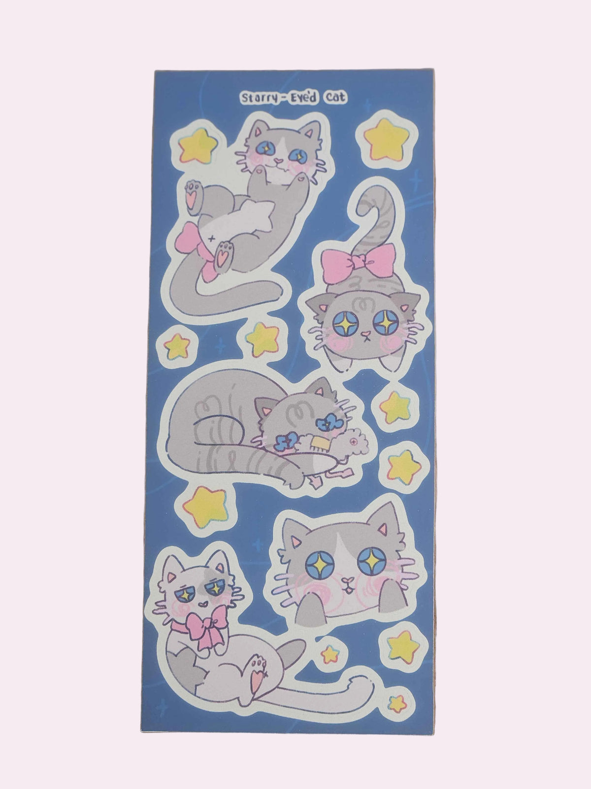 Starry-Eye'd Cat Sticker Sheet
