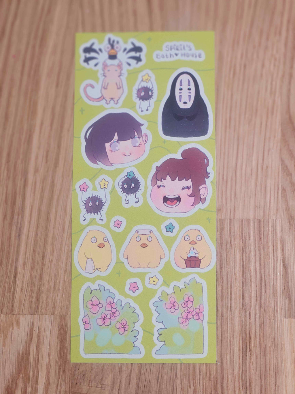 Spirit's Bath House Sticker Sheet