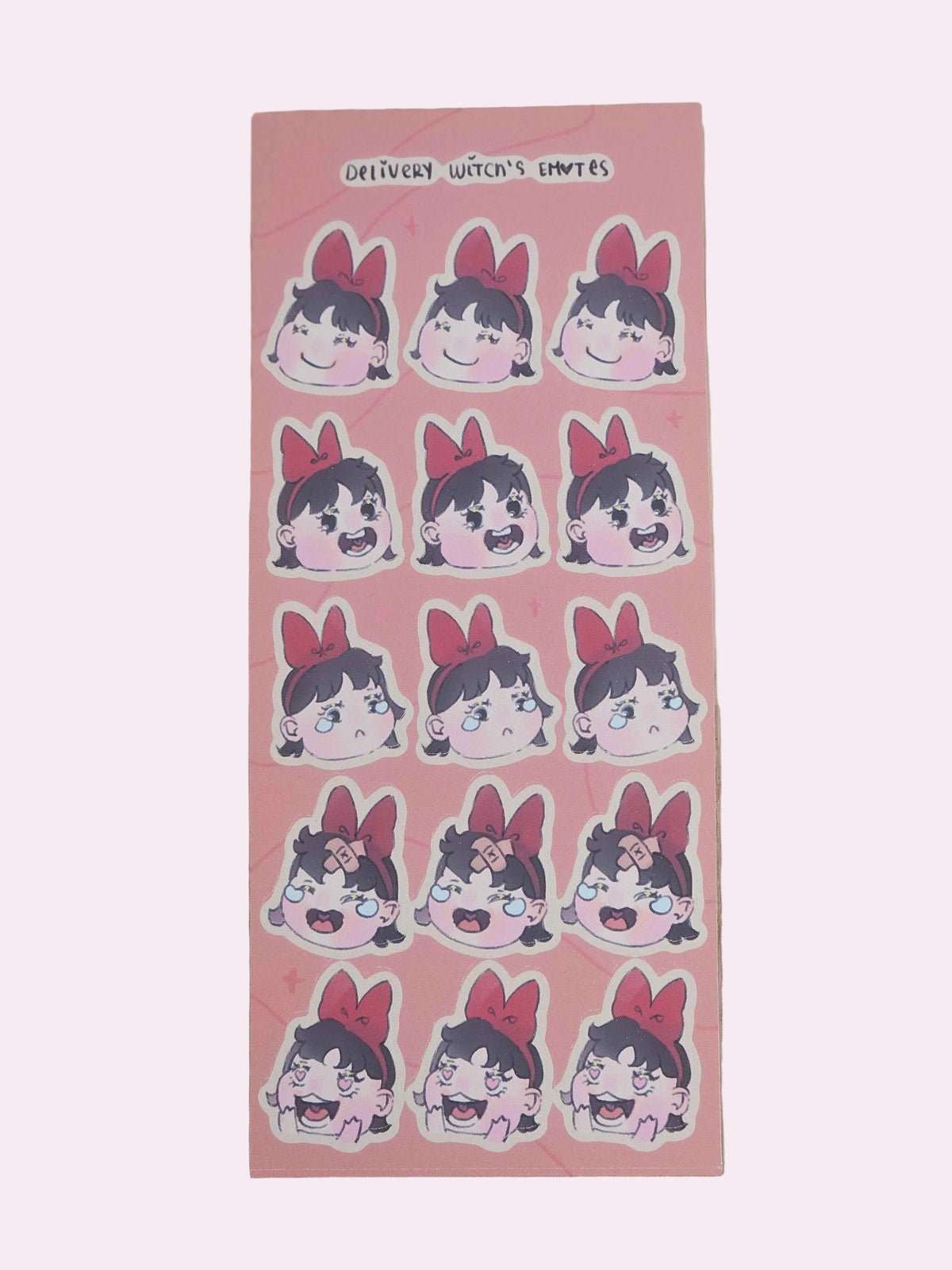 Delivery Witch's Emotes Sticker Sheet