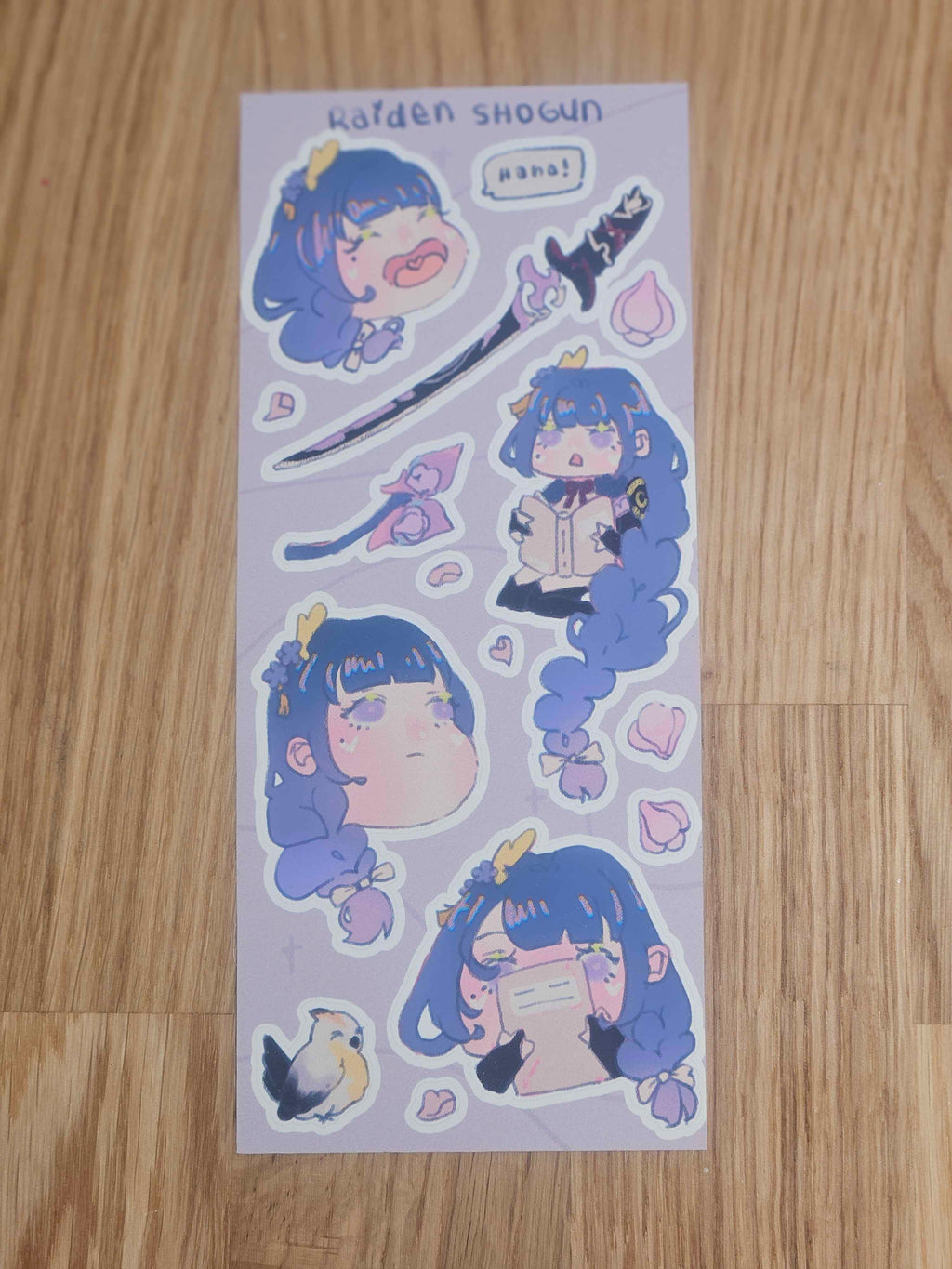 Raiden Shogun Sticker Sheet