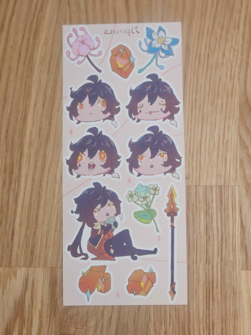 Zhongli Sticker Sheet