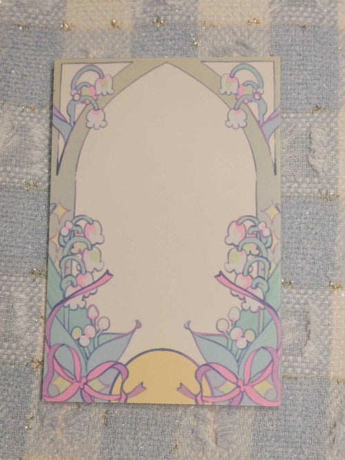 Blossoming Lily of the Valley Memo Pad