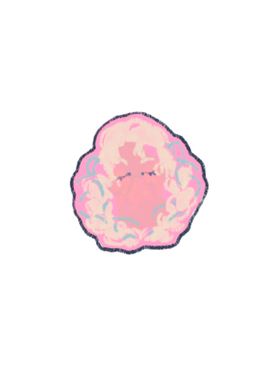 Blushing Ribbons Die-Cut Sticker