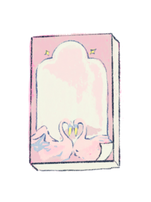 Loving Swans Memo Pad