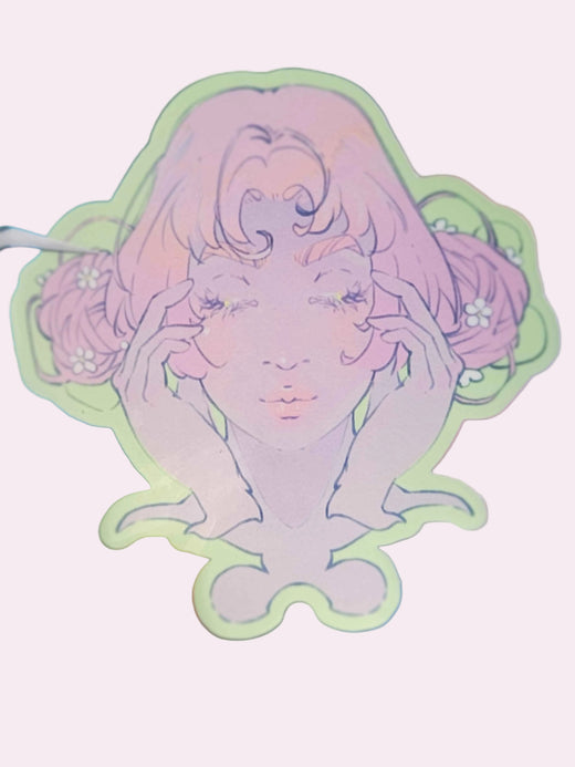 Blushing Daisies Die-Cut Sticker