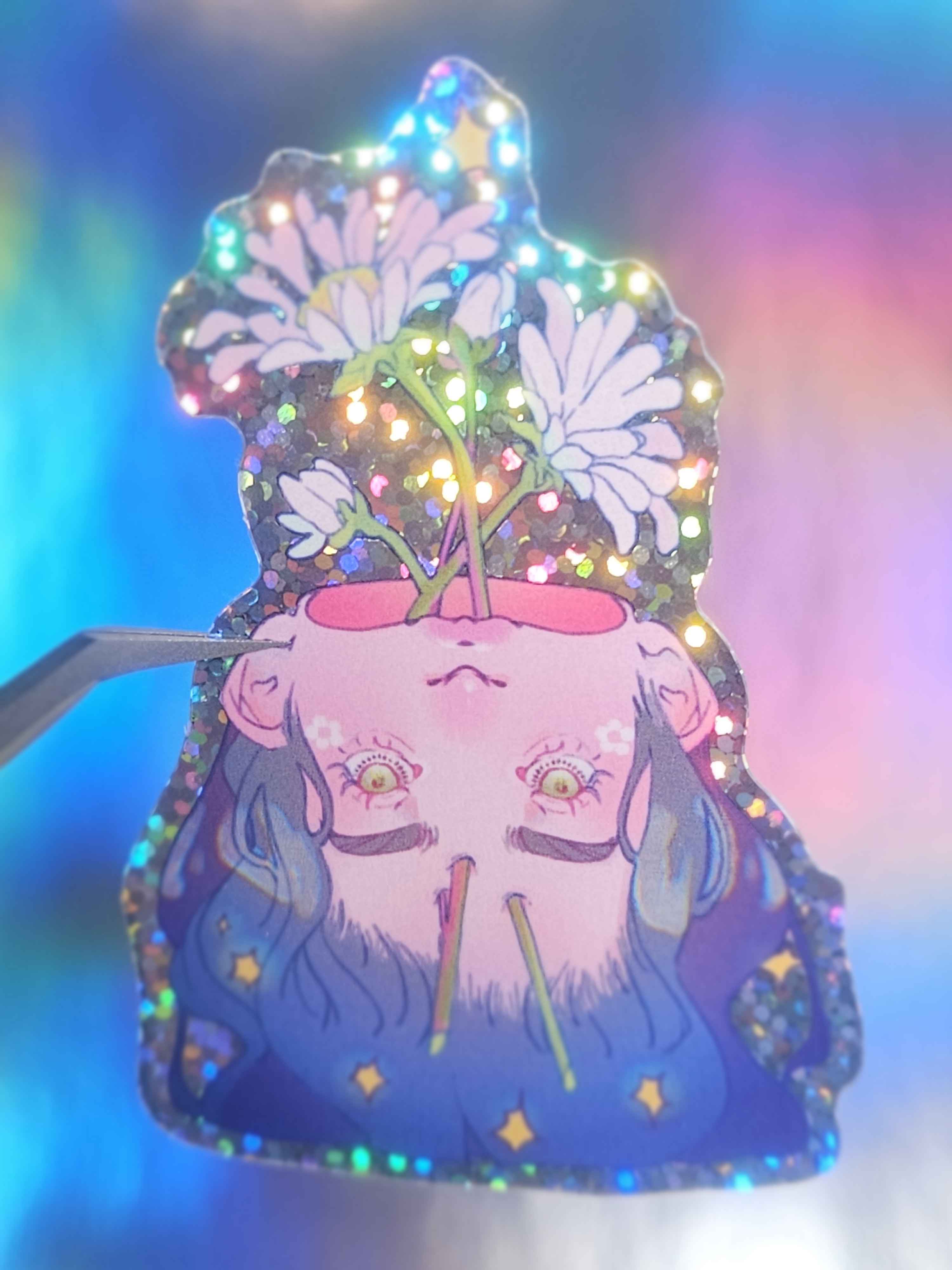 Daisy Vase Die-Cut Sticker