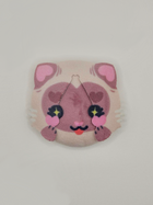 Color Point Cat Plush Button Pin — plush pin, Little Wonders collection