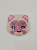Color Point Cat Plush Button Pin — plush pin, Little Wonders collection