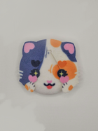 Calico Cat Plush Button Pin — plush pin, Little Wonders collection