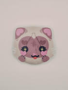 Animated view cycling through all ten Cat Plush Button Pin colorways