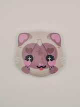 Animated view cycling through all ten Cat Plush Button Pin colorways