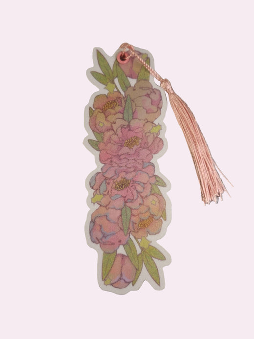 Peony Bookmark