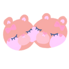 Wander Bear hairclip — acrylic charm with resin coat featuring a hand-drawn bear character, part of the Little Wonders collection by Finding Wonderland