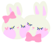 Wander Rabbit hairclip — acrylic charm with resin coat featuring a hand-drawn rabbit character, part of the Little Wonders collection by Finding Wonderland