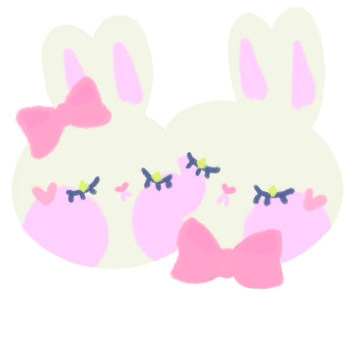 Wander Rabbit hairclip — acrylic charm with resin coat featuring a hand-drawn rabbit character, part of the Little Wonders collection by Finding Wonderland