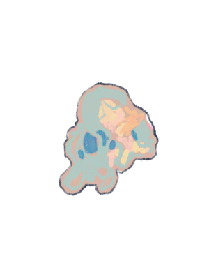 Subtle Caution Die-Cut Sticker