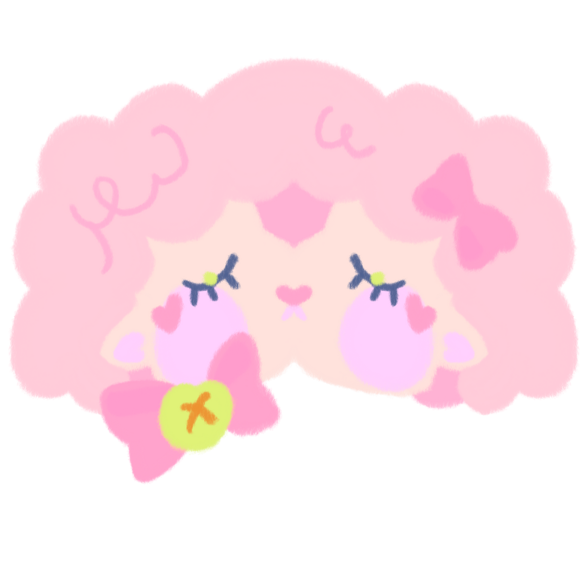 Wander Sheep hairclip — acrylic charm with resin coat featuring a hand-drawn sheep character, part of the Little Wonders collection by Finding Wonderland